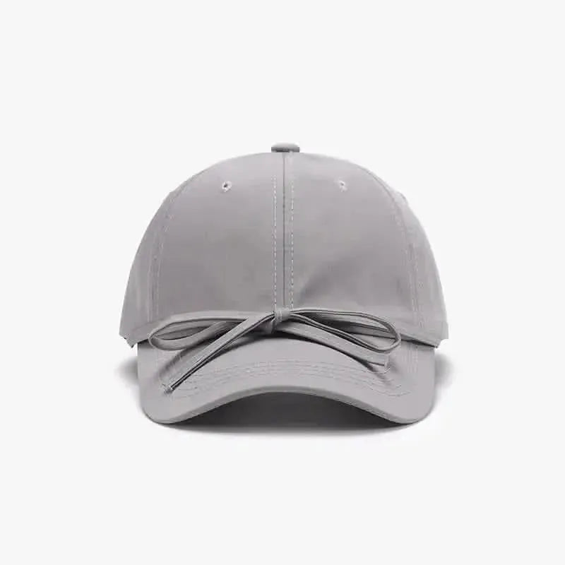 Tied Bow Cotton Baseball Cap - Bad Moms Club