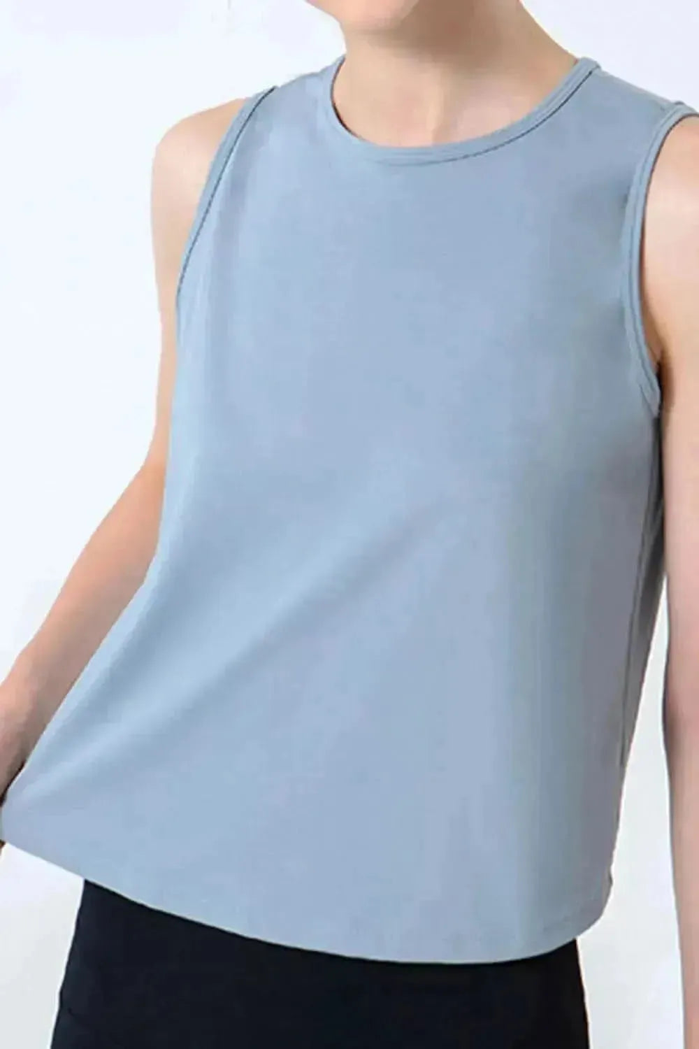 Round Neck Active Tank - Bad Moms Club