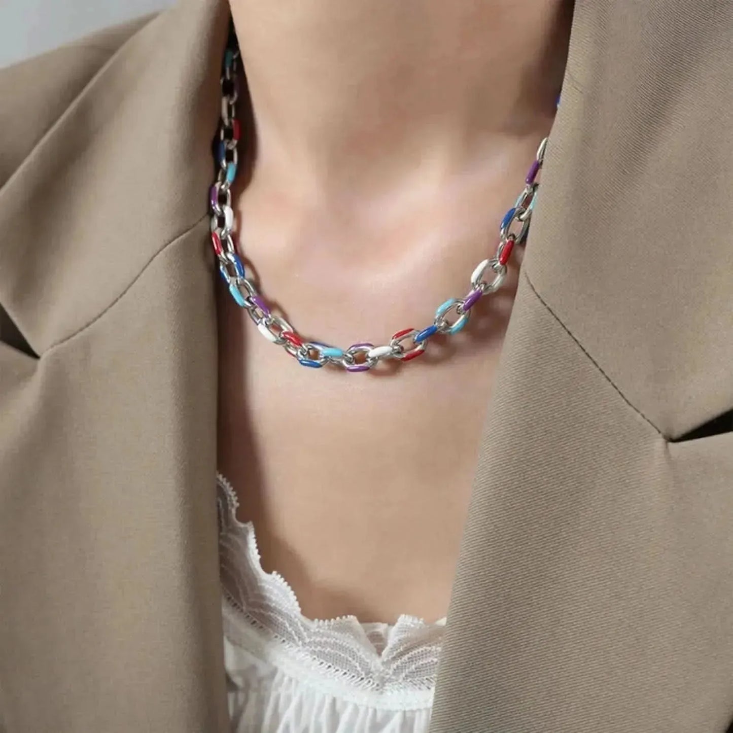 18K Gold-Plated Titanium Steel Necklace - Bad Moms Club