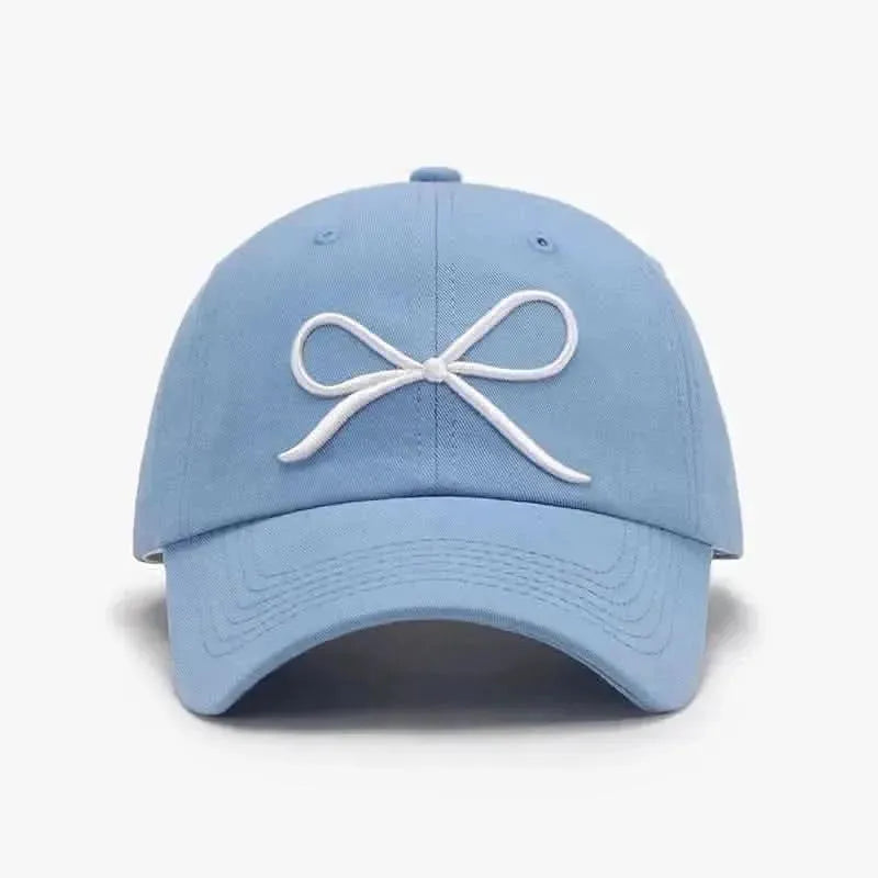 Bow Embroidered Cotton Baseball Cap - Bad Moms Club