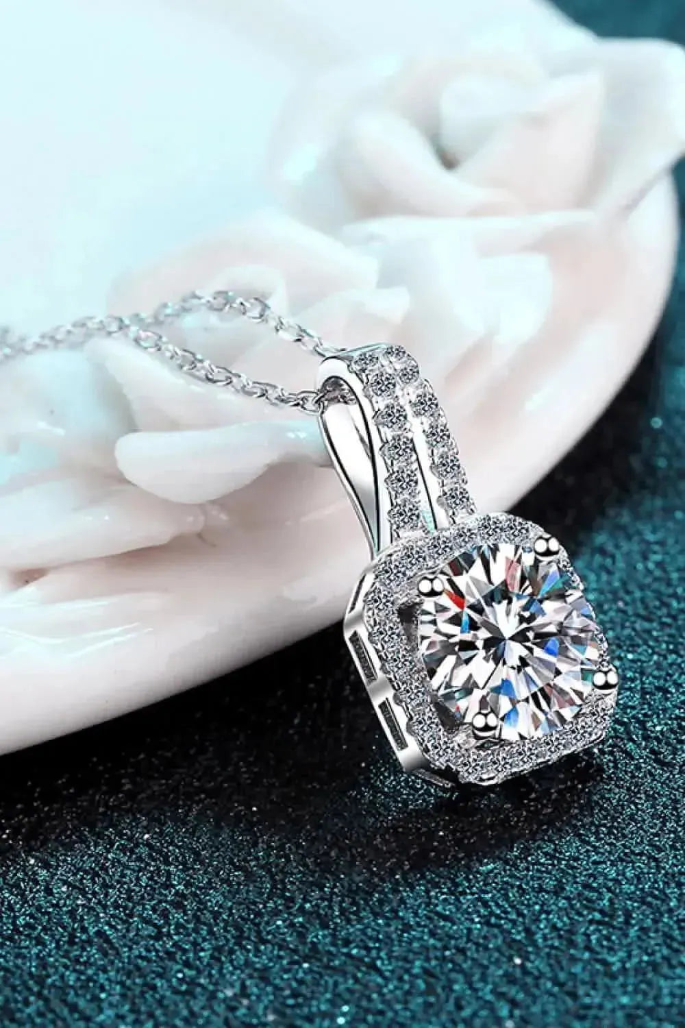 Adored 1 Carat Moissanite Necklace - Bad Moms Club