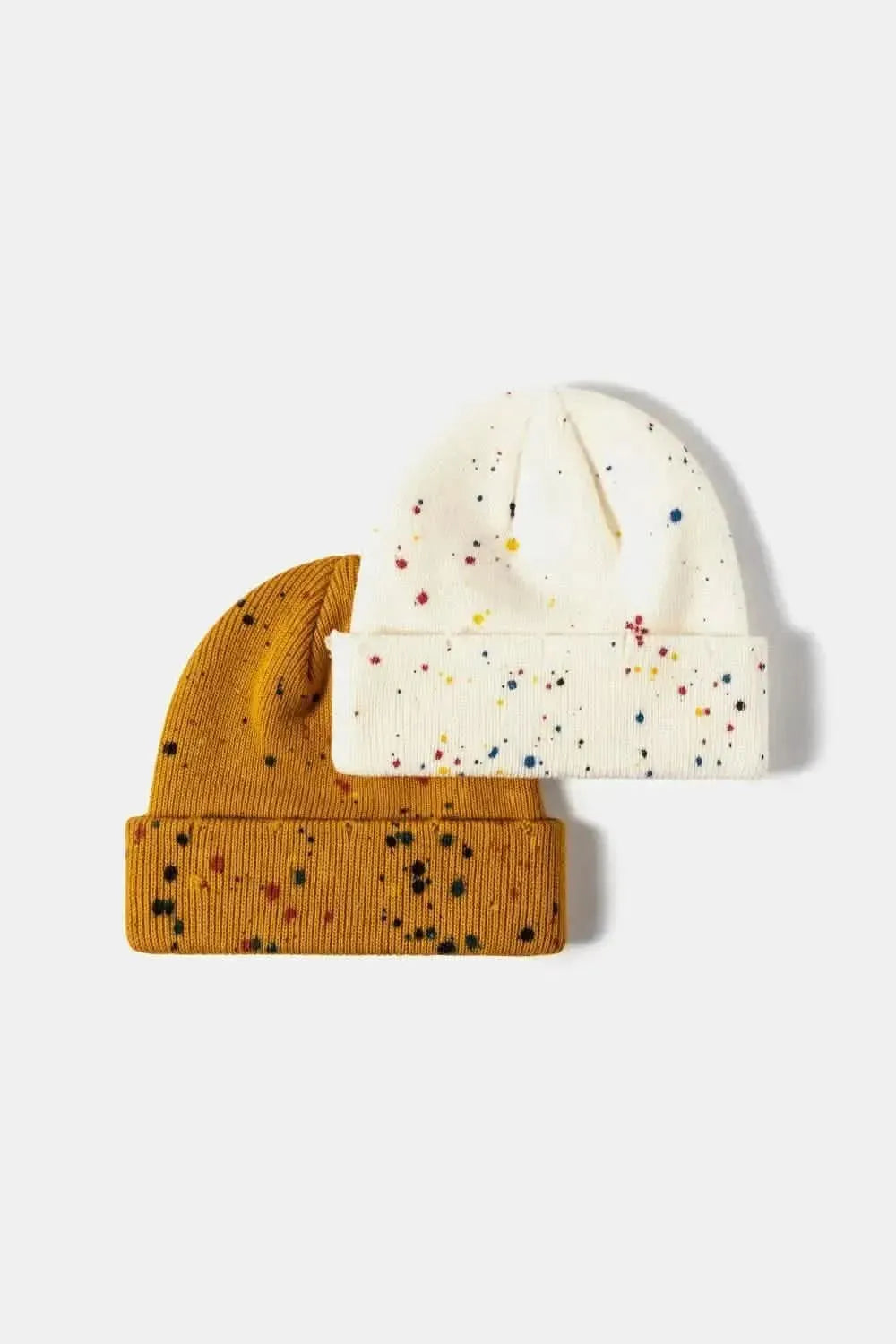 Confetti Rib-Knit Cuff Beanie - Bad Moms Club
