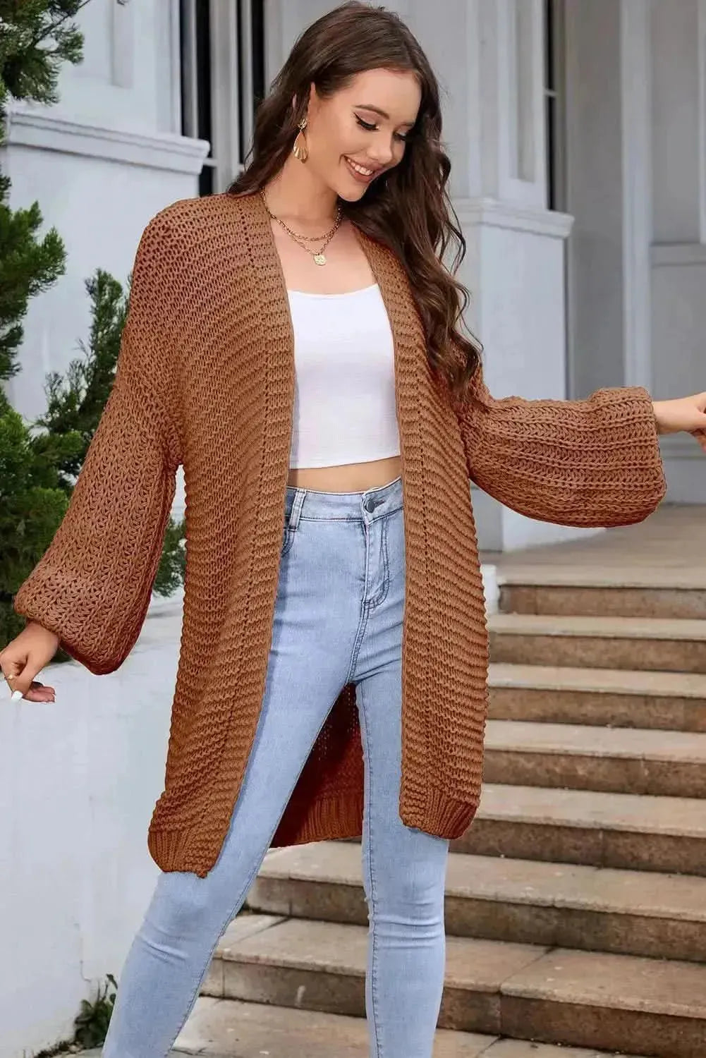 Open Front Longline Cardigan - Bad Moms Club