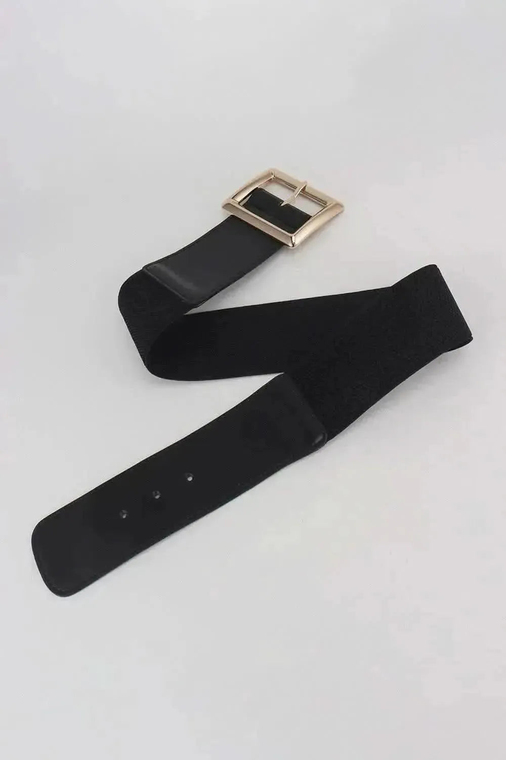 Rectangle Buckle Elastic Wide Belt - Bad Moms Club