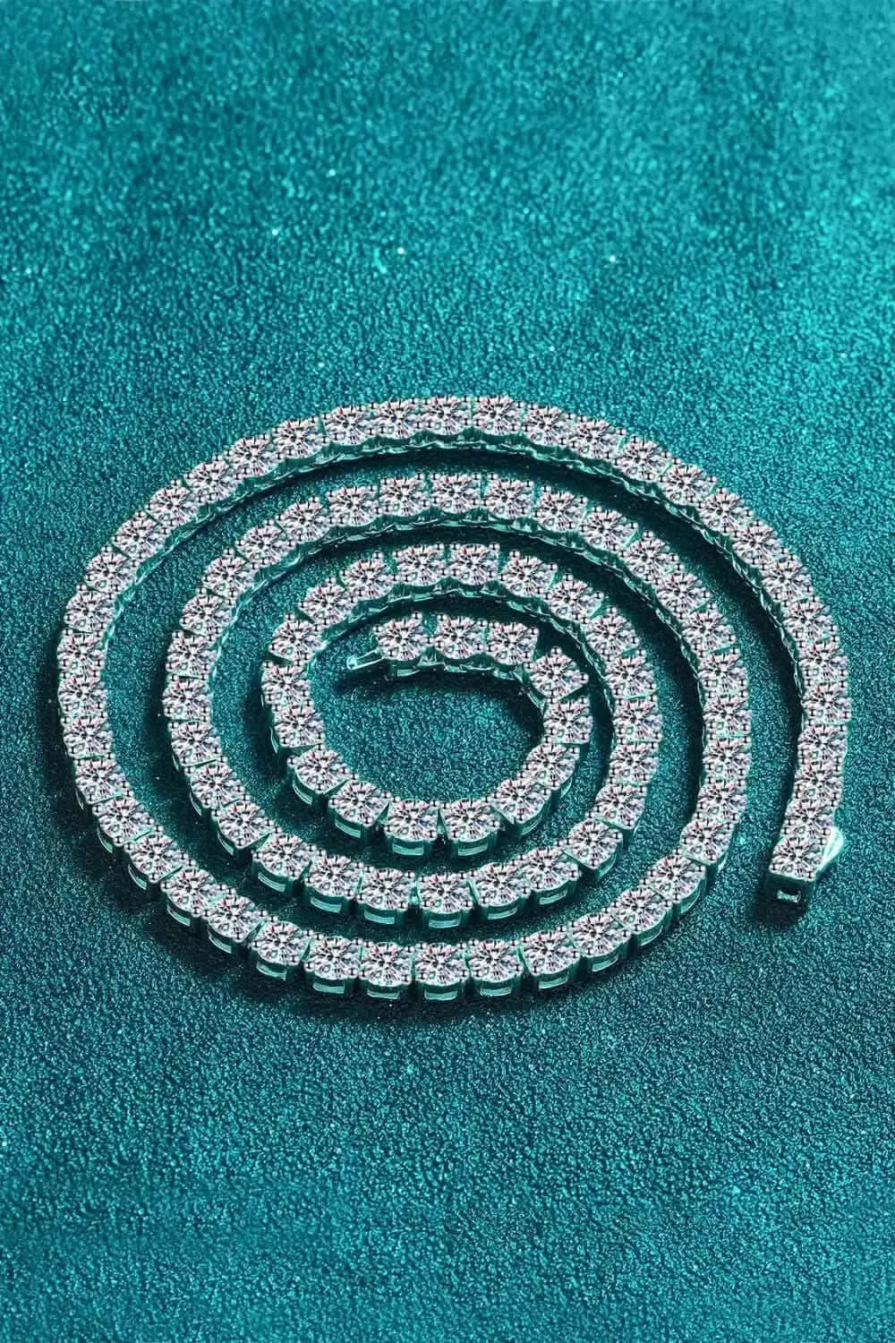 Moissanite Rhodium-Plated Necklace - Bad Moms Club