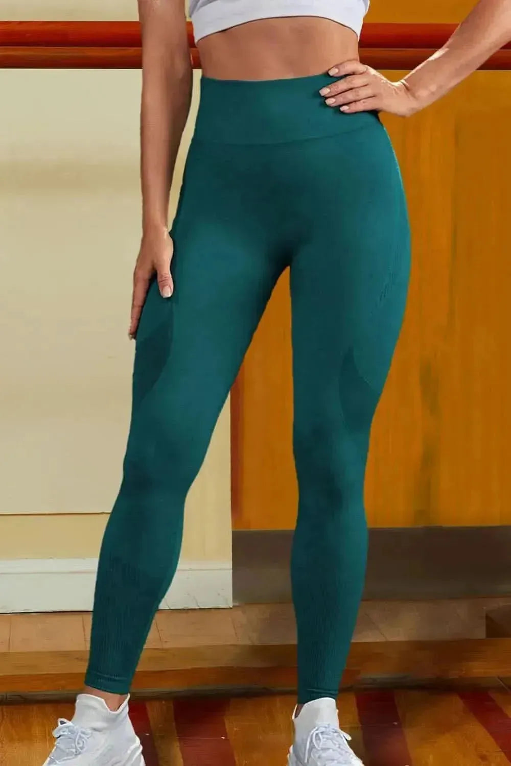 Wide Waistband Sports Leggings - Bad Moms Club