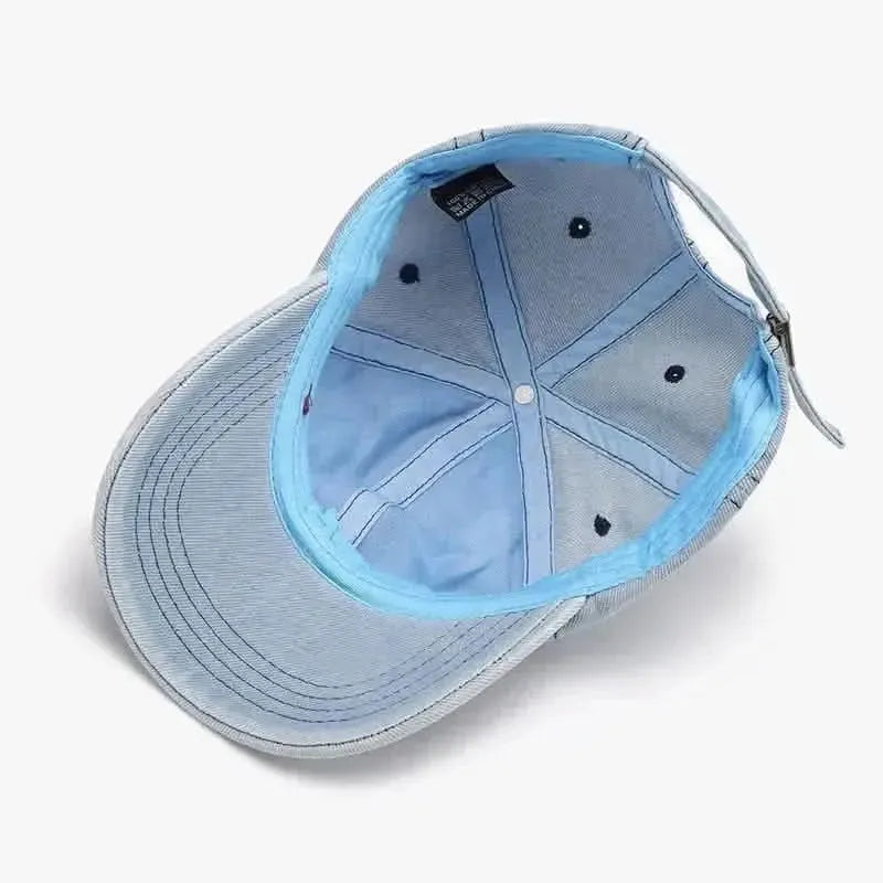 Distressed Cotton Baseball Cap - Bad Moms Club