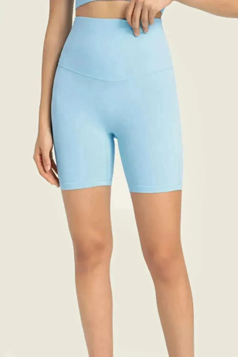 Seamless High-Rise Wide Waistband Biker Shorts - Bad Moms Club