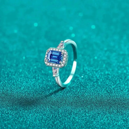 1 Carat Moissanite 925 Sterling Silver Ring - Bad Moms Club