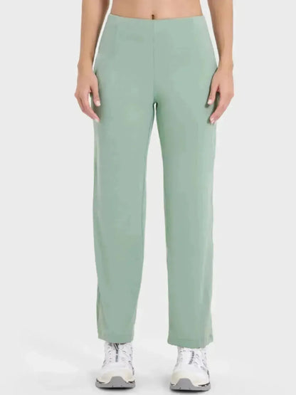 Pocketed High Waist Active Pants - Bad Moms Club