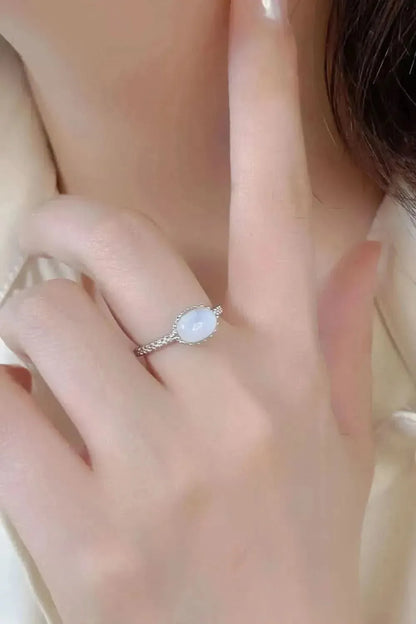 Moonstone 925 Sterling Silver Ring - Bad Moms Club