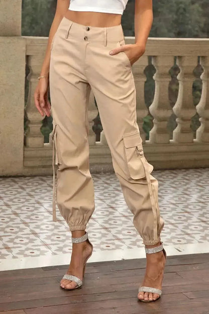 High Waist Cargo Pants - Bad Moms Club