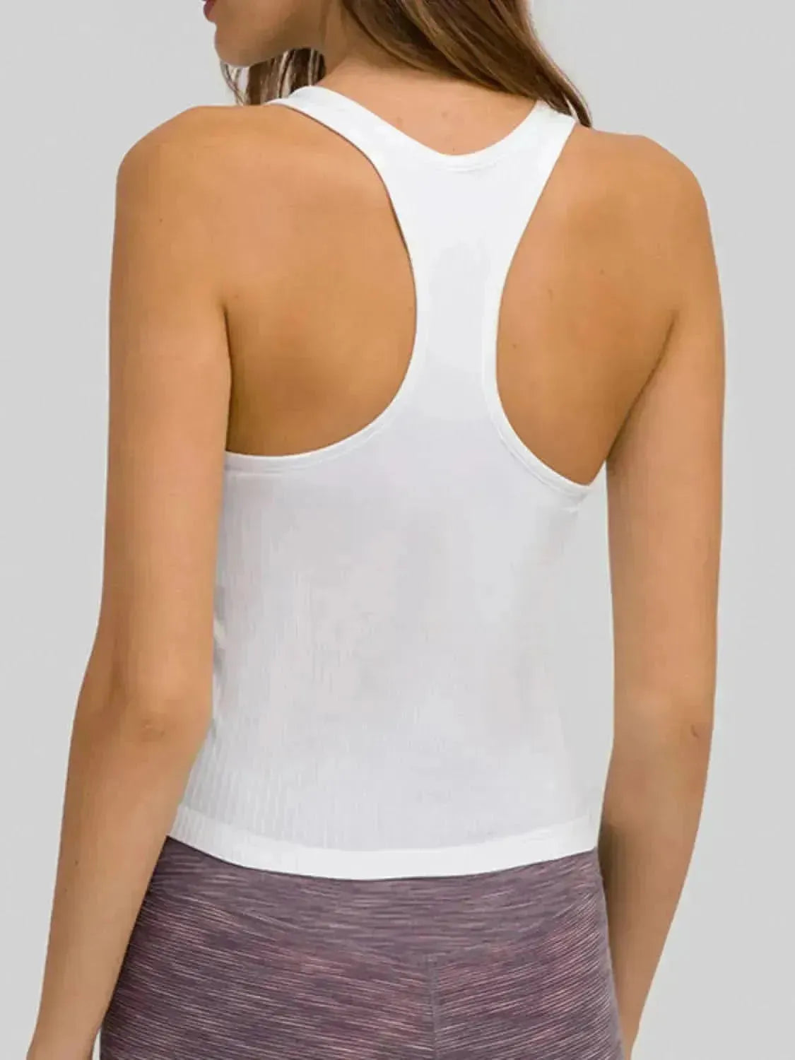 Round Neck Racerback Active Tank - Bad Moms Club