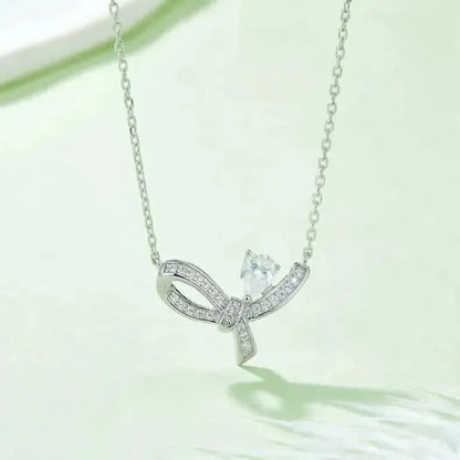 Moissanite 925 Sterling Silver Necklace - Bad Moms Club