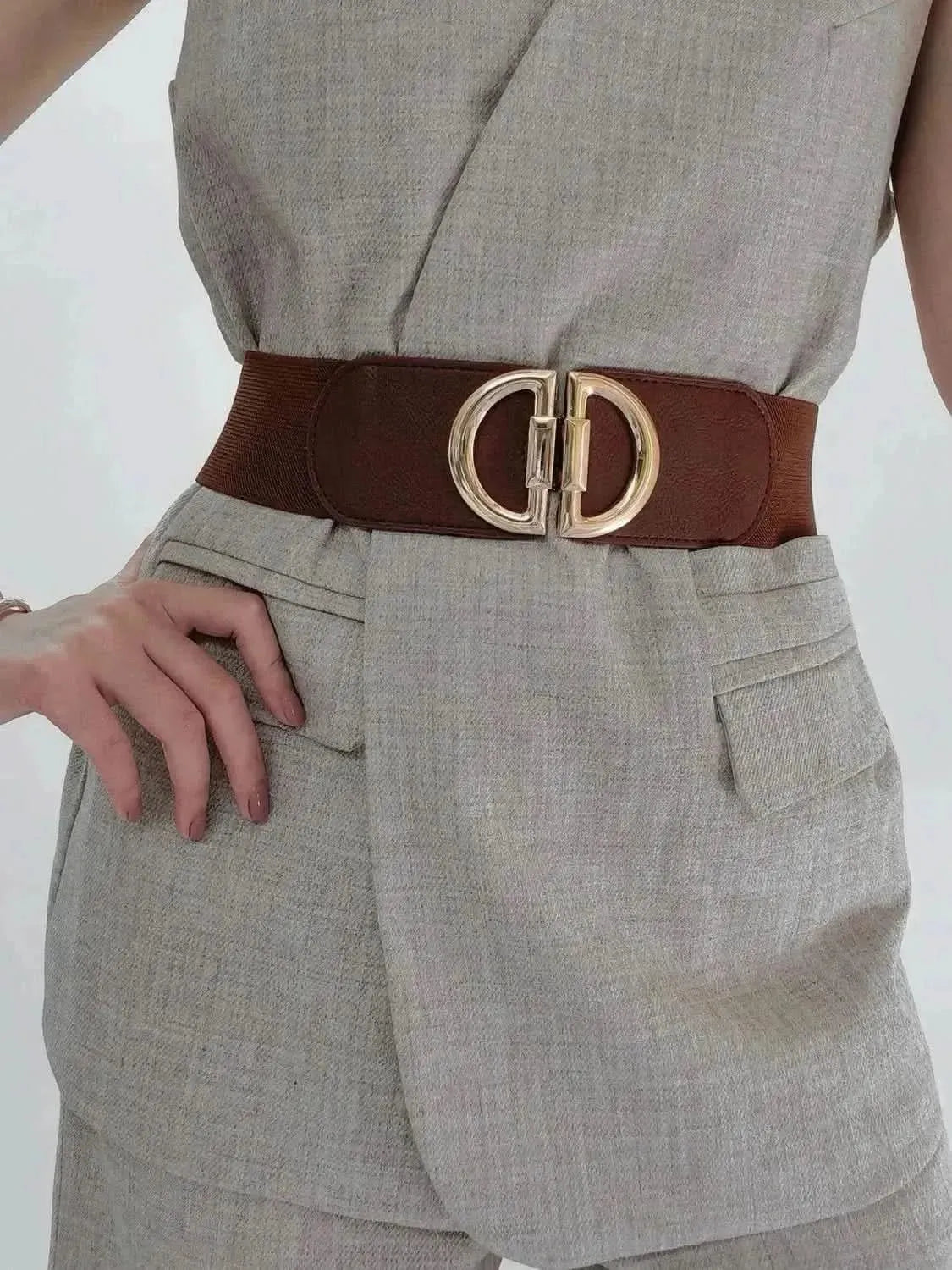 D Buckle Elastic Belt - Bad Moms Club