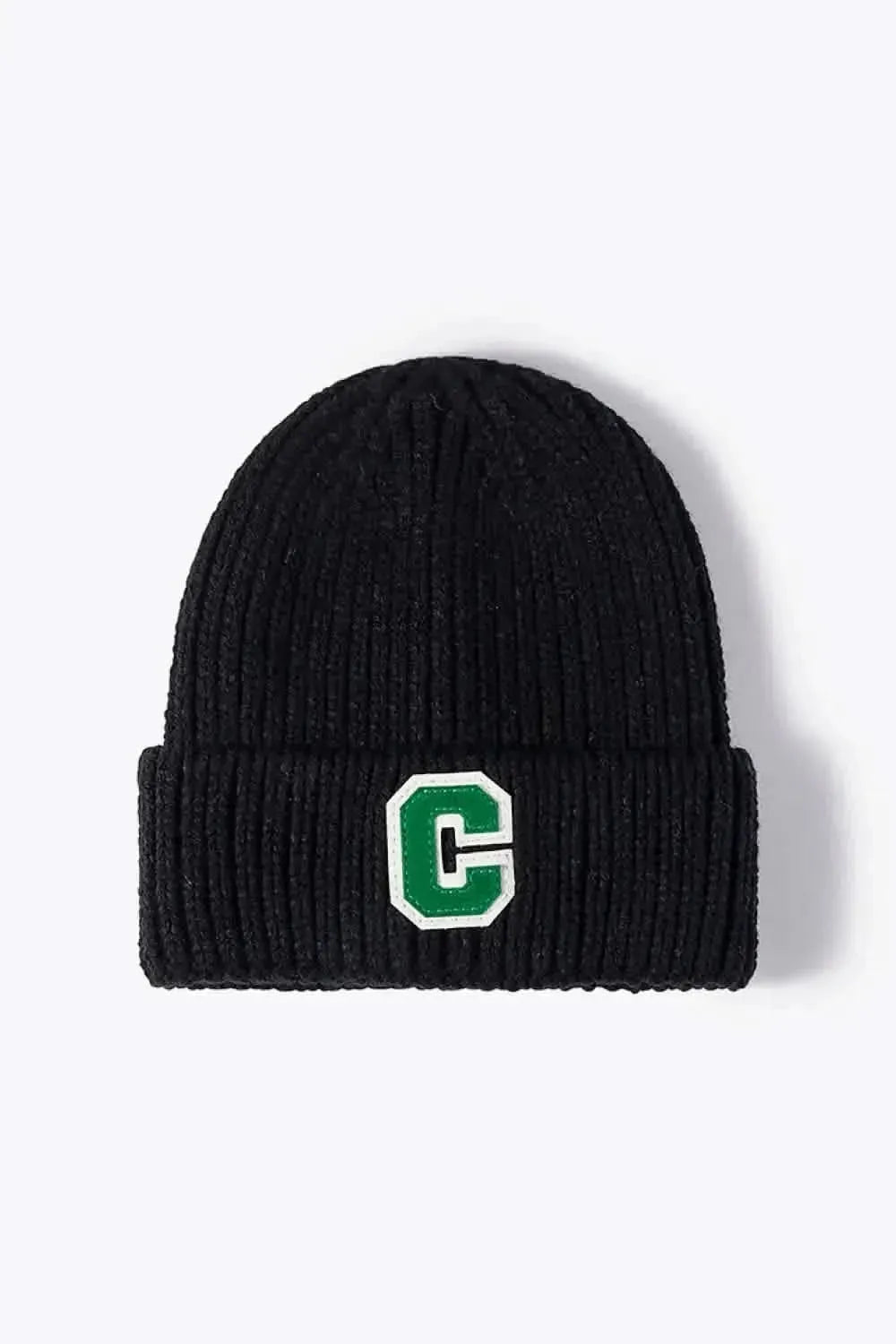 Letter C Patch Cuffed Beanie - Bad Moms Club