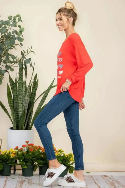 Celeste Full Size Heart Graphic Long Sleeve T-Shirt - Bad Moms Club