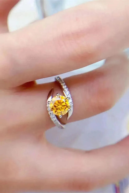 1 Carat Moissanite 925 Sterling Silver Ring - Bad Moms Club