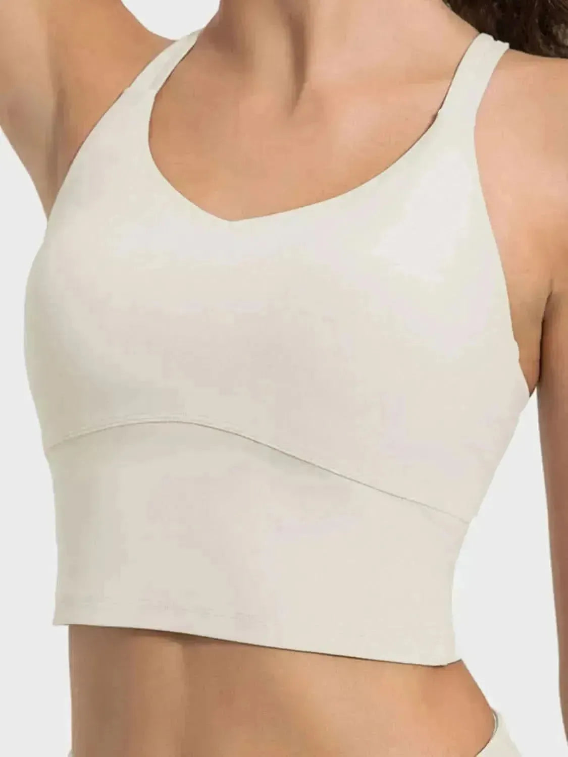 Crisscross Round Neck Active Tank - Bad Moms Club