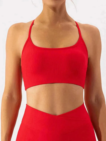 Spaghetti Strap Active Bra - Bad Moms Club