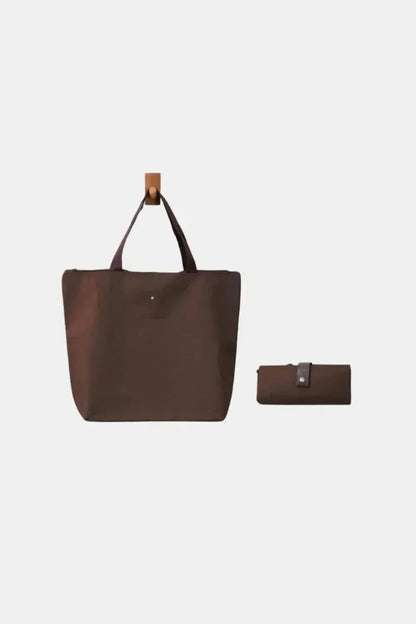Zenana Large Capacity Foldable Oxford Tote Bag - Bad Moms Club