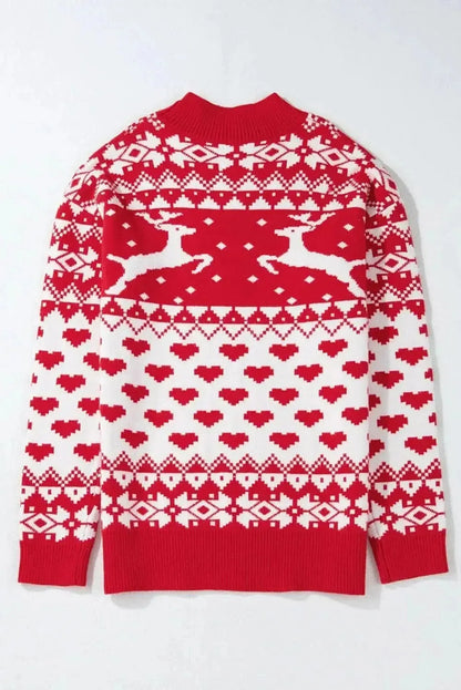 Christmas Element Turtleneck Long Sleeve Sweater - Bad Moms Club
