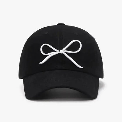 Bow Embroidered Cotton Baseball Cap - Bad Moms Club