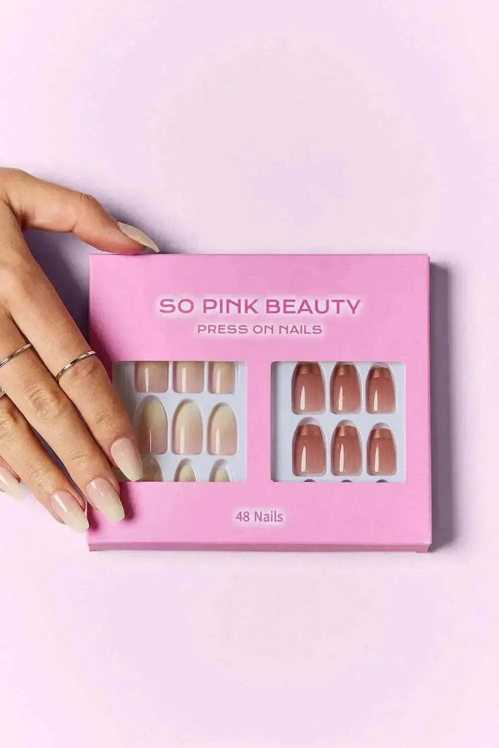 SO PINK BEAUTY Press On Nails 2 Packs - Bad Moms Club