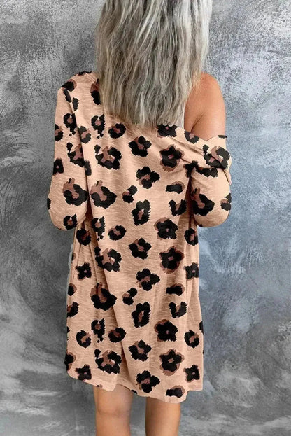 Printed Button Front Longline Cardigan - Bad Moms Club