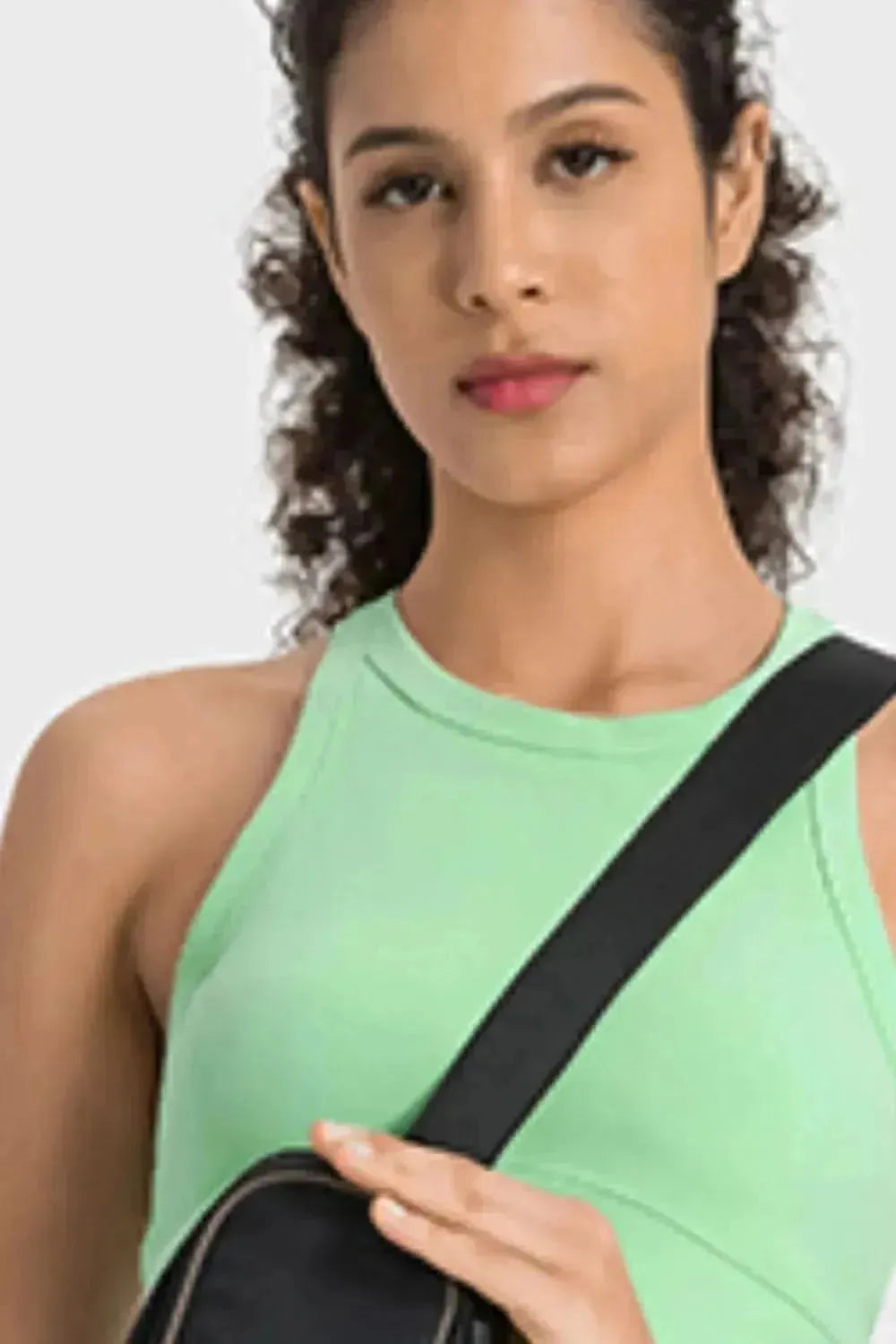 Racerback Cropped Sports Tank - Bad Moms Club