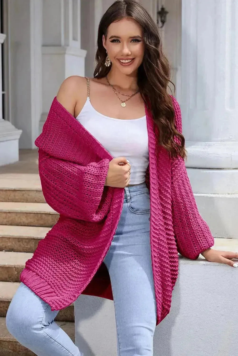 Open Front Longline Cardigan - Bad Moms Club
