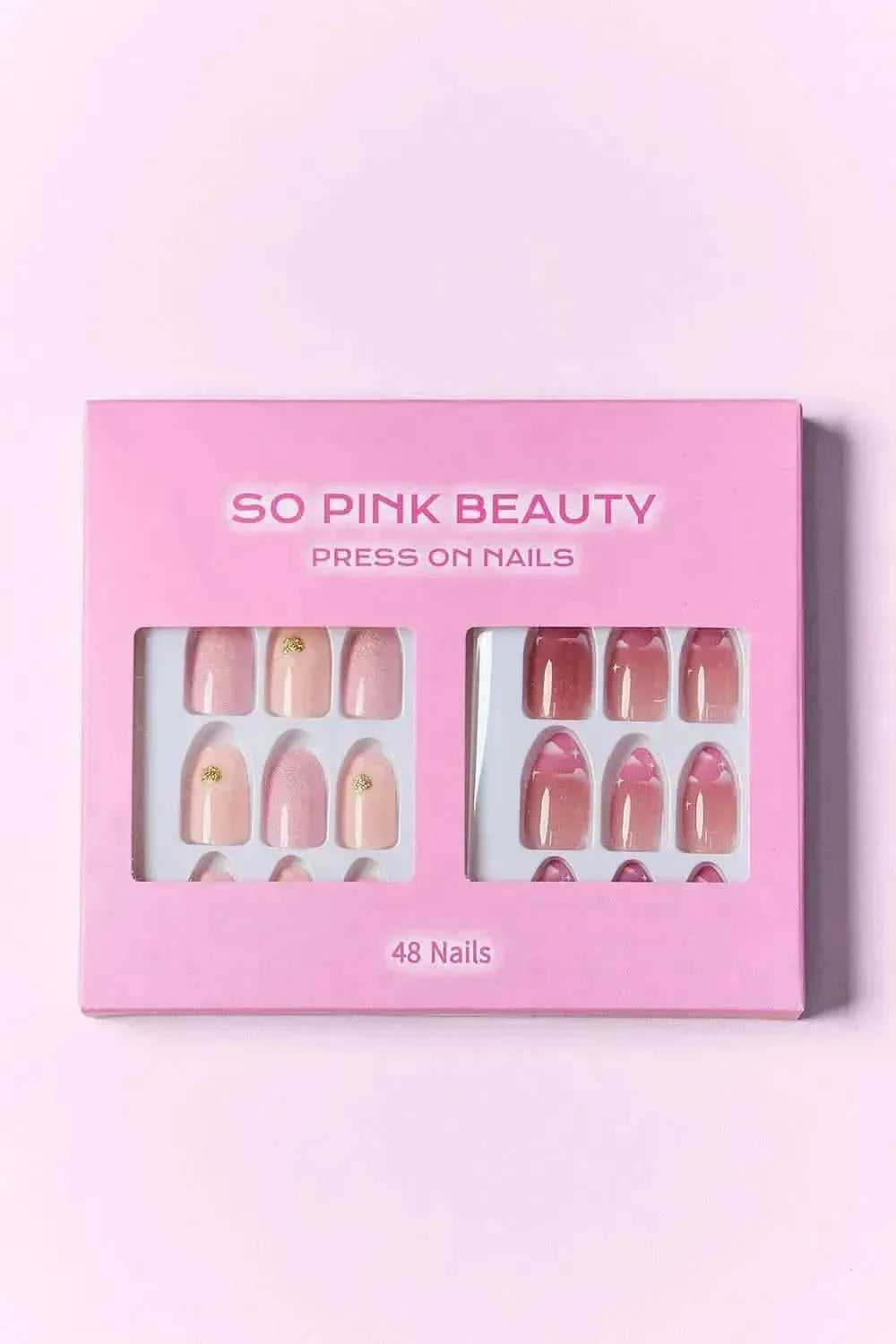 SO PINK BEAUTY Press On Nails 2 Packs - Bad Moms Club