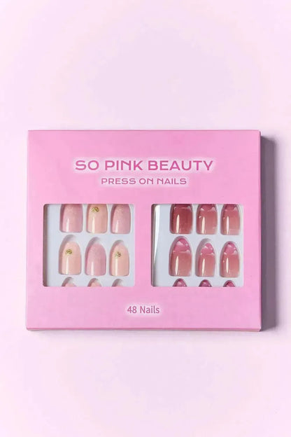 SO PINK BEAUTY Press On Nails 2 Packs - Bad Moms Club