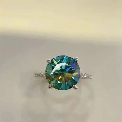 5 Carat Moissanite Zircon 925 Sterling Silver Ring - Bad Moms Club