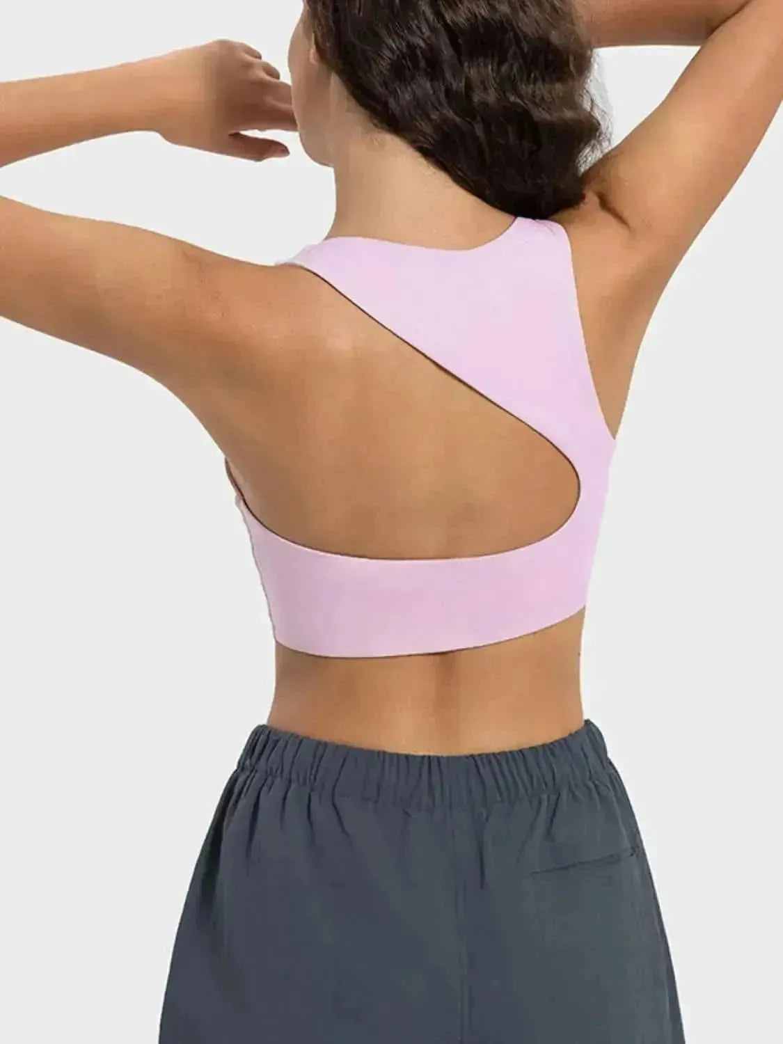 Cutout Round Neck Active Tank - Bad Moms Club