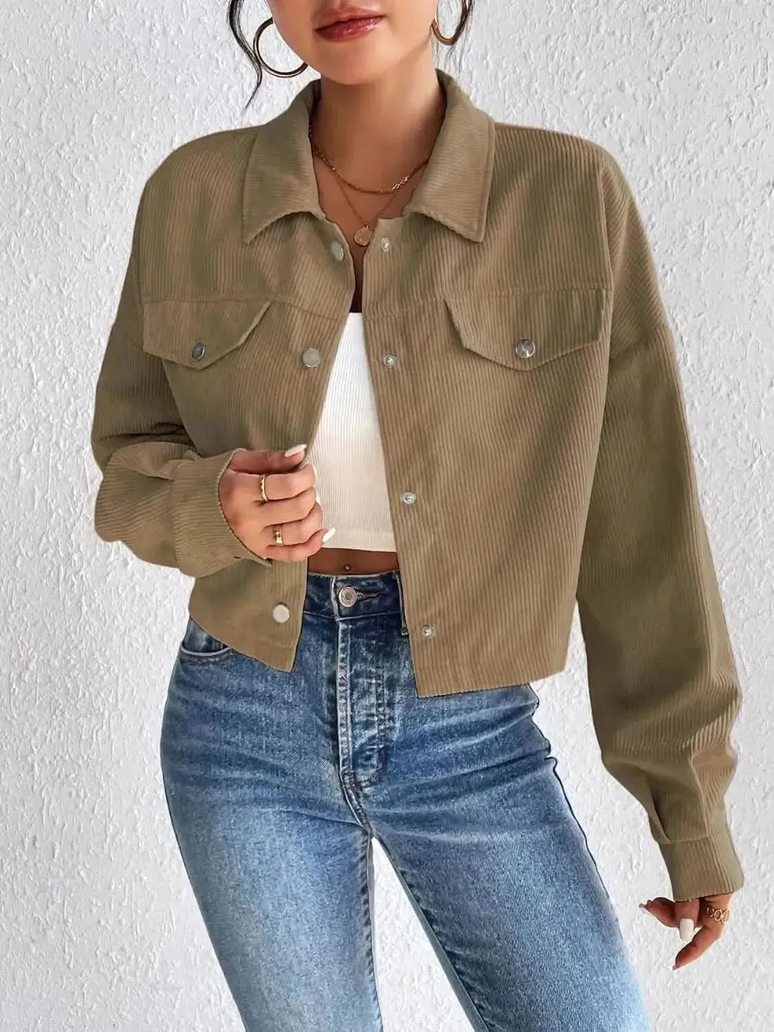 Honey Snap Down Long Sleeve Jacket - Bad Moms Club