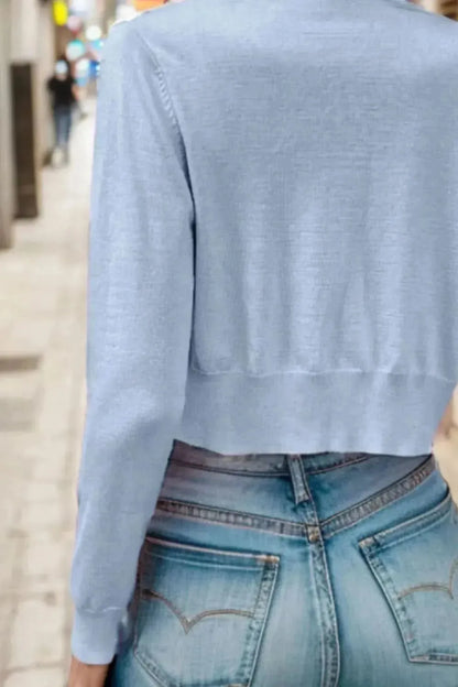 Button Up Long Sleeve Cardigan - Bad Moms Club