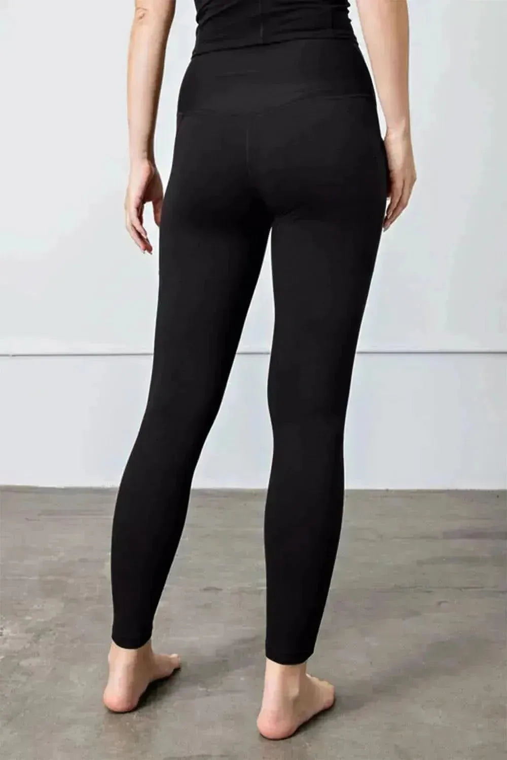 Faith Apparel High Waist Wide Waistband Leggings - Bad Moms Club