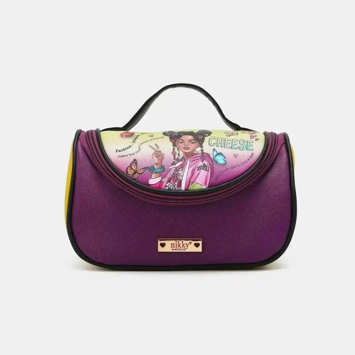 Nicole Lee USA Nikky Contrast Makeup Bag - Bad Moms Club