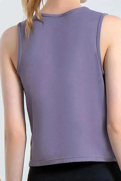 Round Neck Active Tank - Bad Moms Club