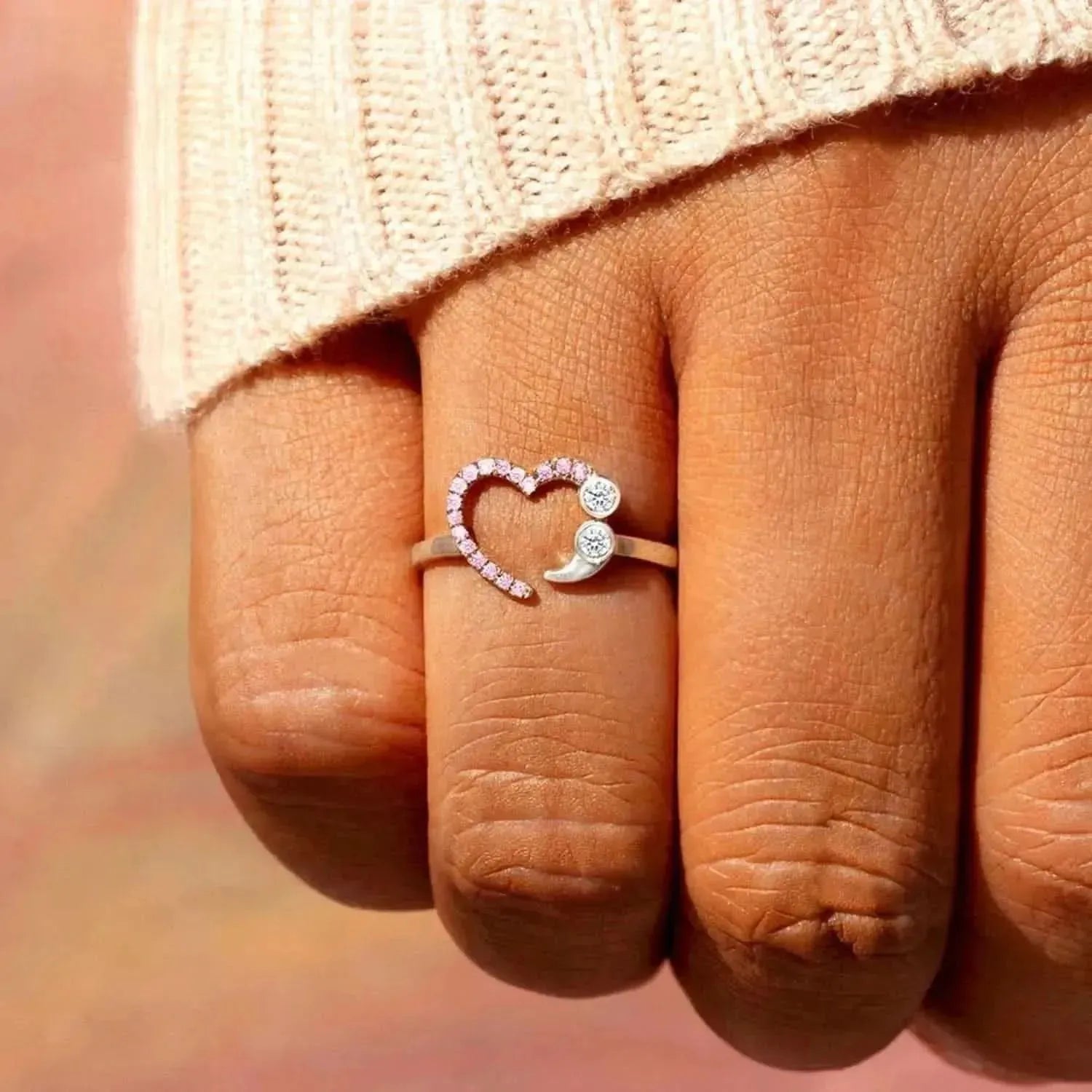 925 Sterling Silver Inlaid Zircon Ring - Bad Moms Club