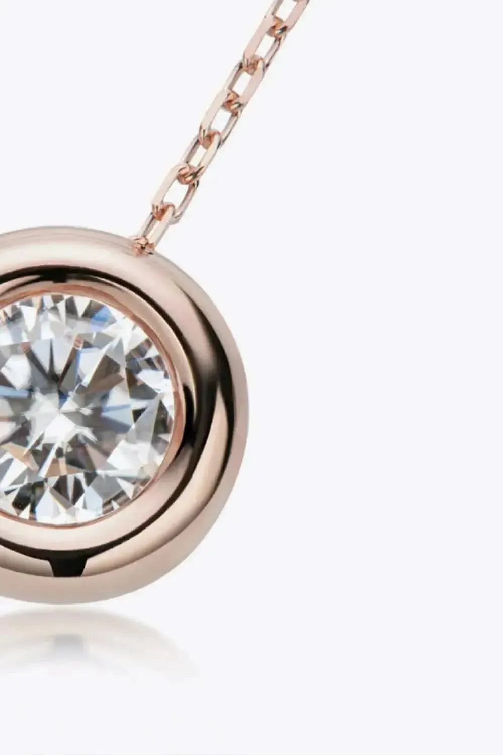 Adored 1 Carat Moissanite Pendant 925 Sterling Silver Necklace - Bad Moms Club