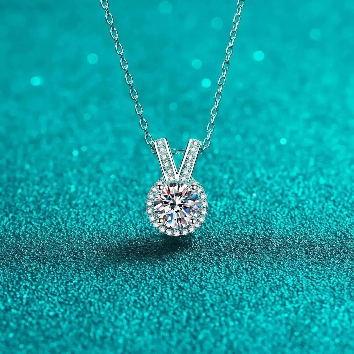 1 Carat Moissanite Rabbit Ears Shape Pendant Necklace - Bad Moms Club