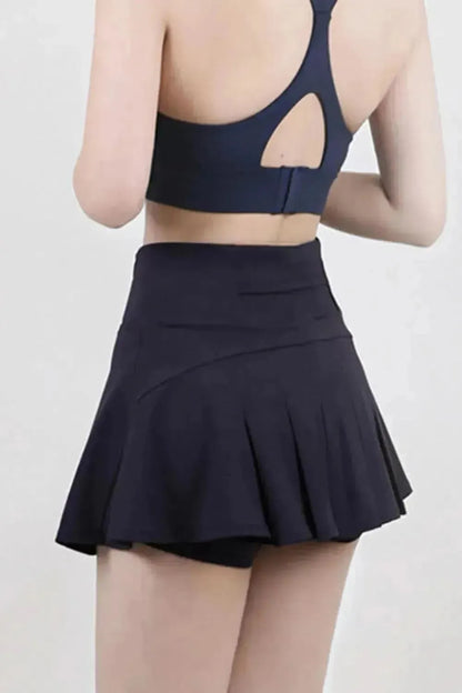 High Waist Pleated Active Skirt - Bad Moms Club