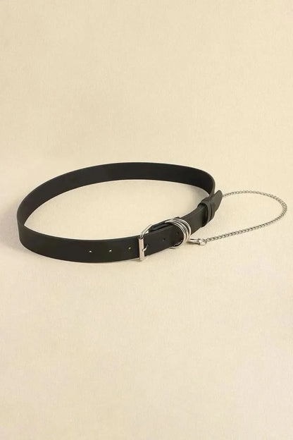 PU Leather Alloy Chain Belt - Bad Moms Club