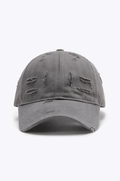 Distressed Adjustable Baseball Cap - Bad Moms Club