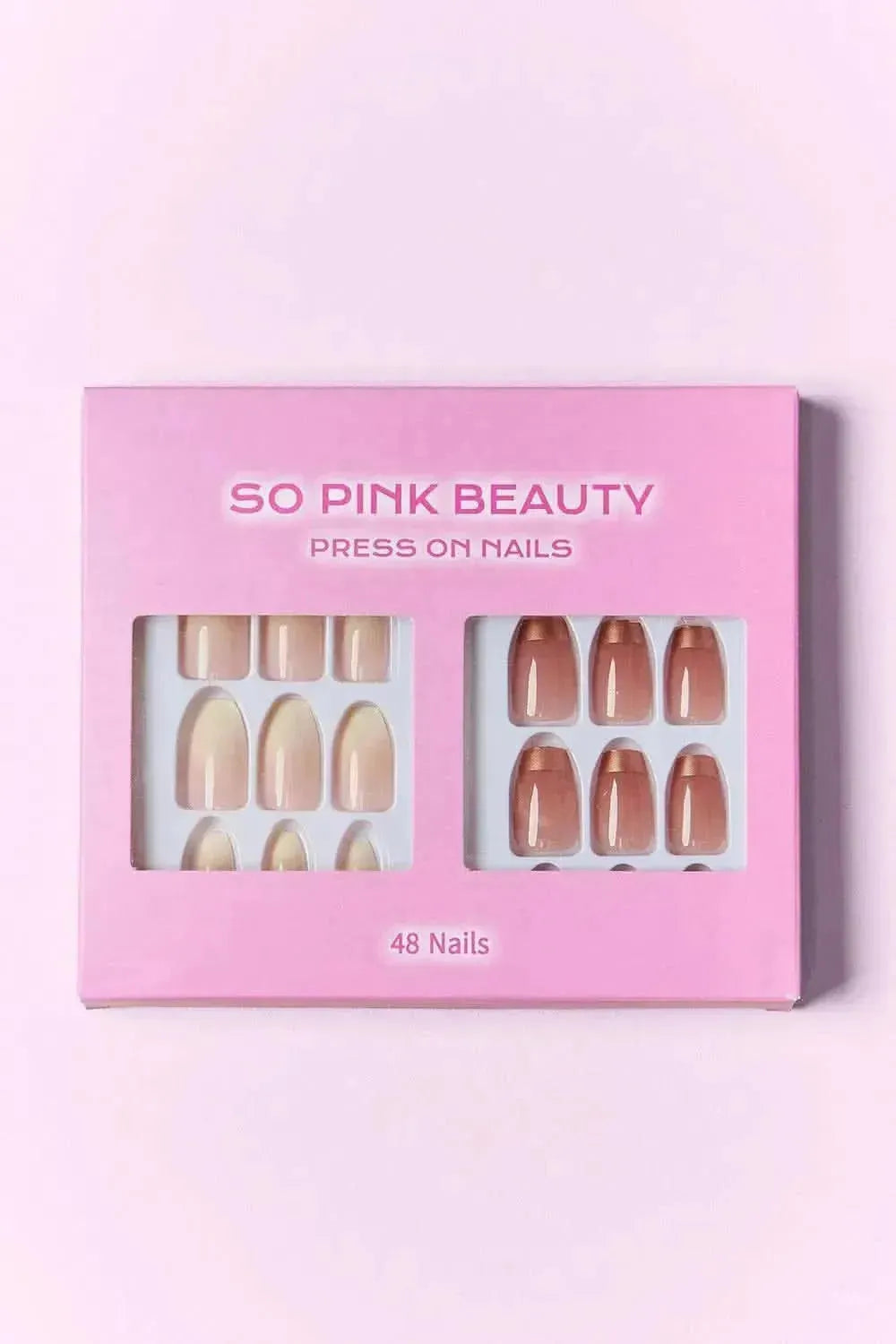 SO PINK BEAUTY Press On Nails 2 Packs - Bad Moms Club