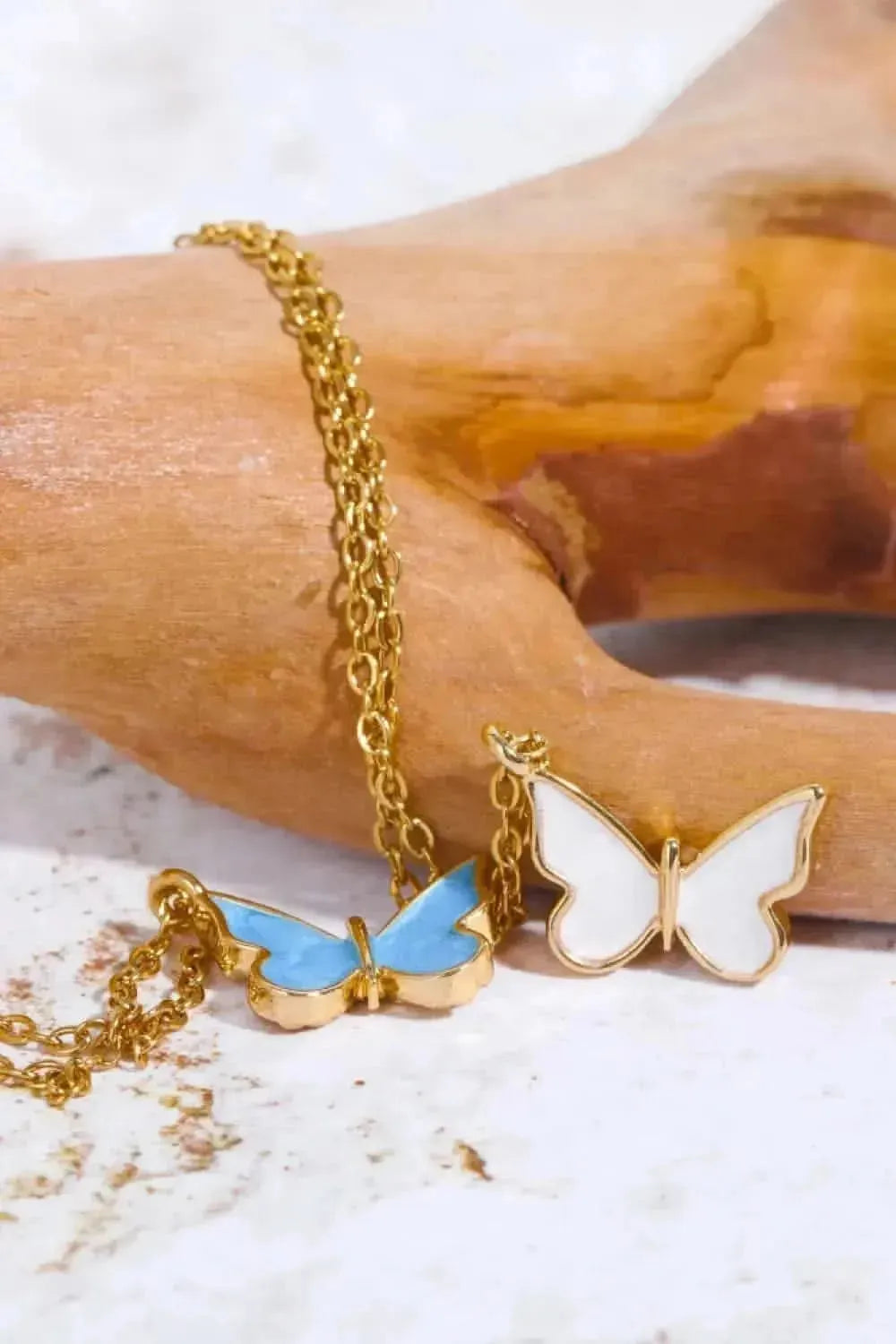 Butterfly Pendant Copper 14K Gold-Plated Necklace - Bad Moms Club