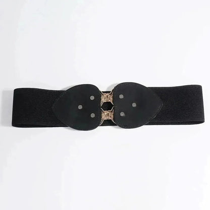 Alloy Leaf Buckle Elastic Belt - Bad Moms Club
