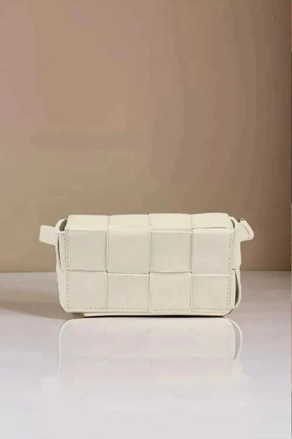Zenana Vegan Leather Woven Crossbody Bag - Bad Moms Club